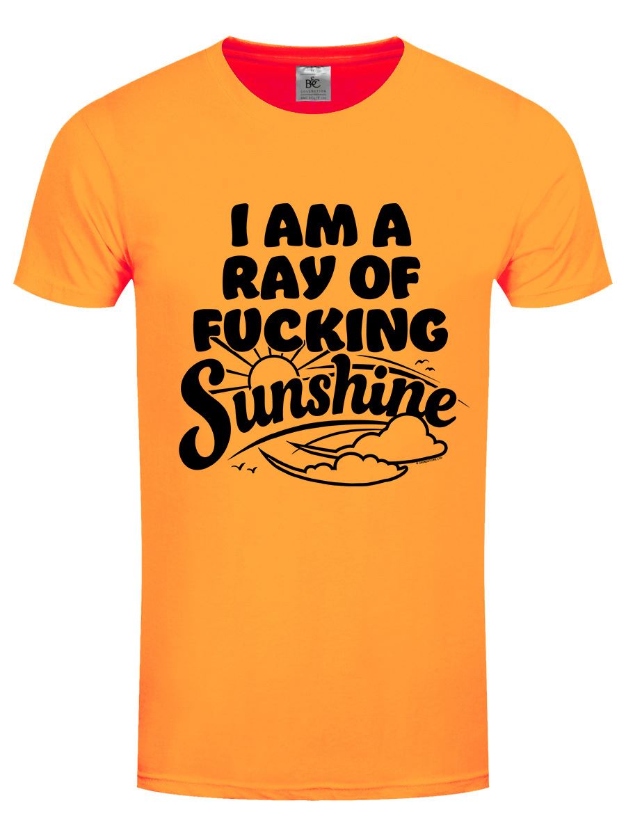 I Am A Ray Of Fucking Sunshine Herren T-Shirt Apricot - Bild 3 von 10