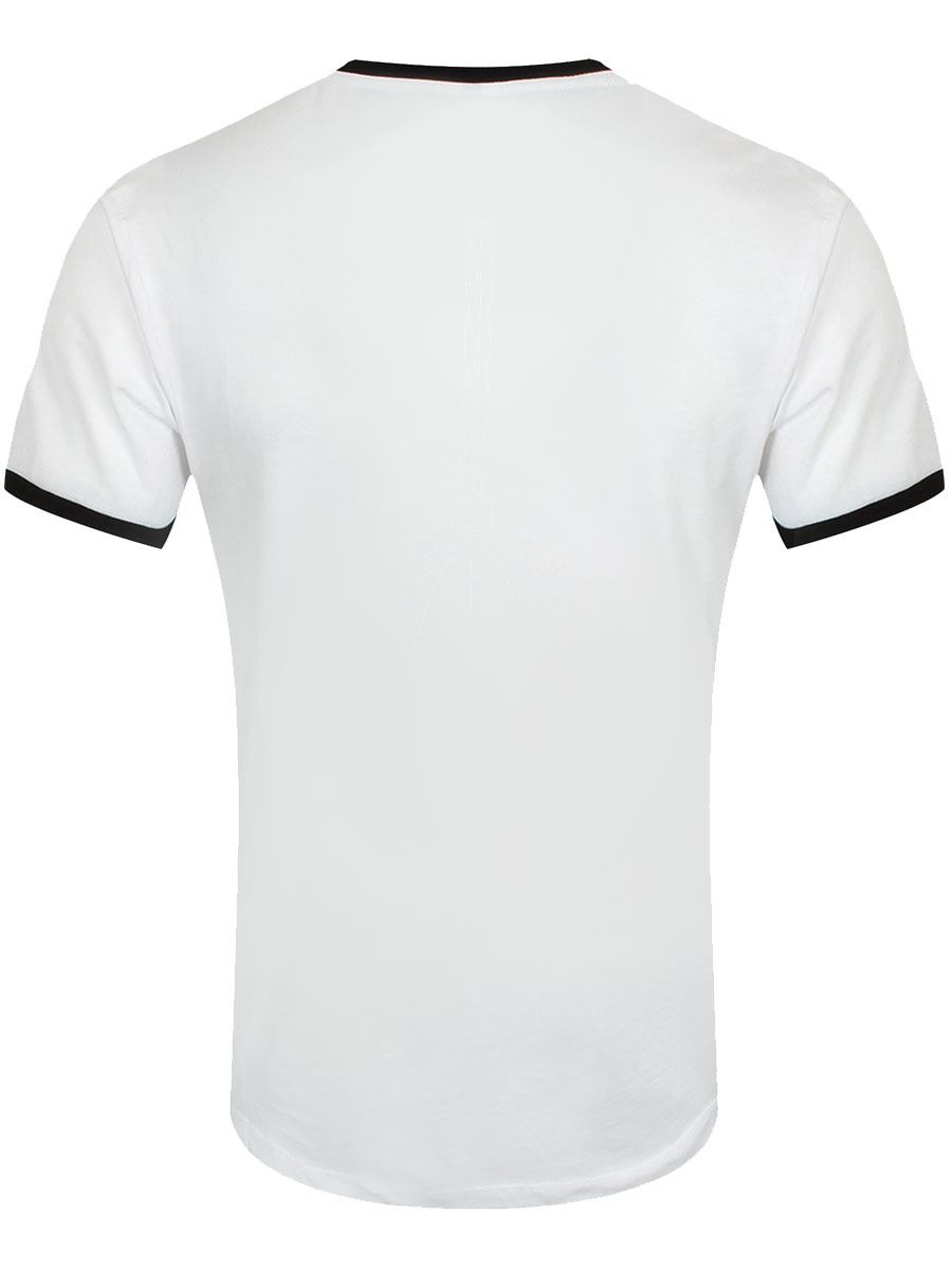 Jurassic Park Japanese Logo Mens White Ringer T-Shirt - Picture 8 of 15