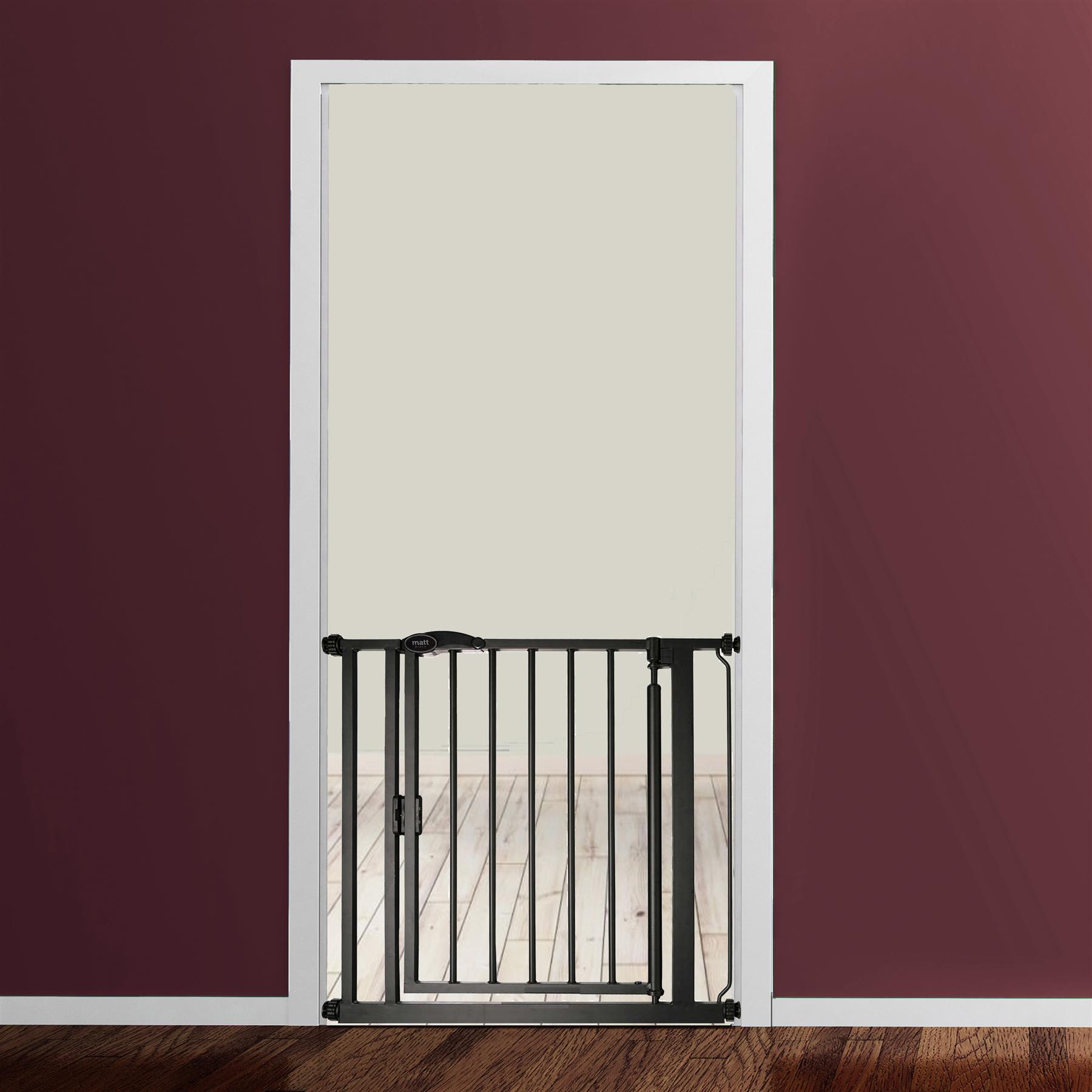 Safetots Baby Gate, Self Closing Safety Gate, Matt Black, Pressure Gate Range - Picture 34 of 112
