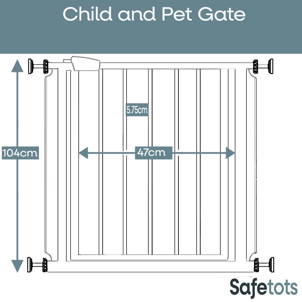Bettacare Baby Gate, Child and Pet Gate, Extra Tall Black Range 68.5cm - 147.4cm - Picture 12 of 107