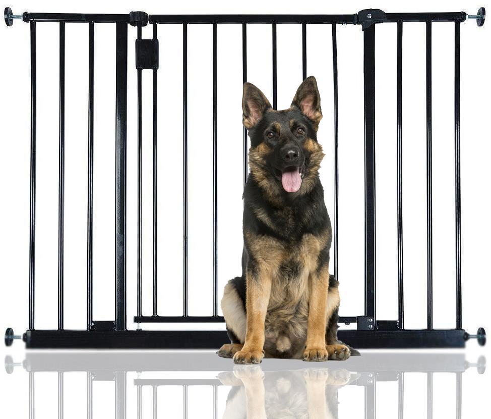 Safetots Extra Wide Pet Hallway Dog Safety Stair Gate Black 97cm 152
