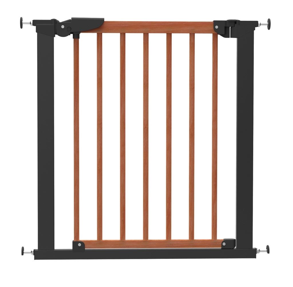dark wood baby gate