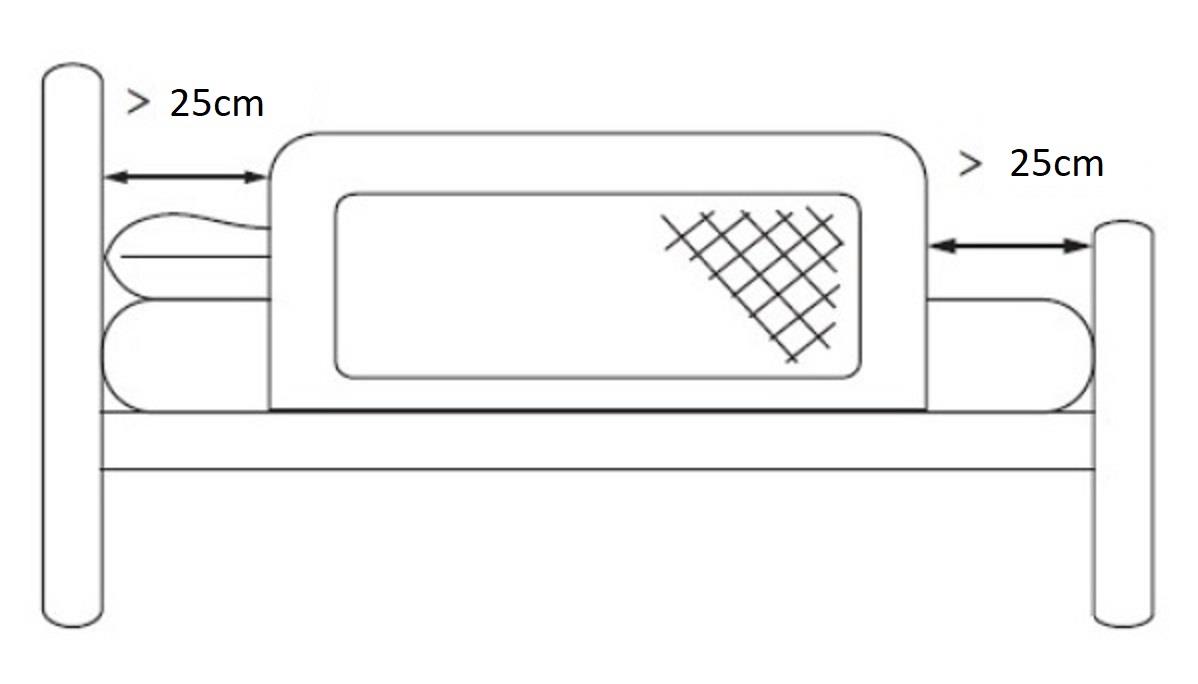 Baby Bed Guard Mesh Bed Rail Safety Guard Kid Bumper Cot Beds Grey
