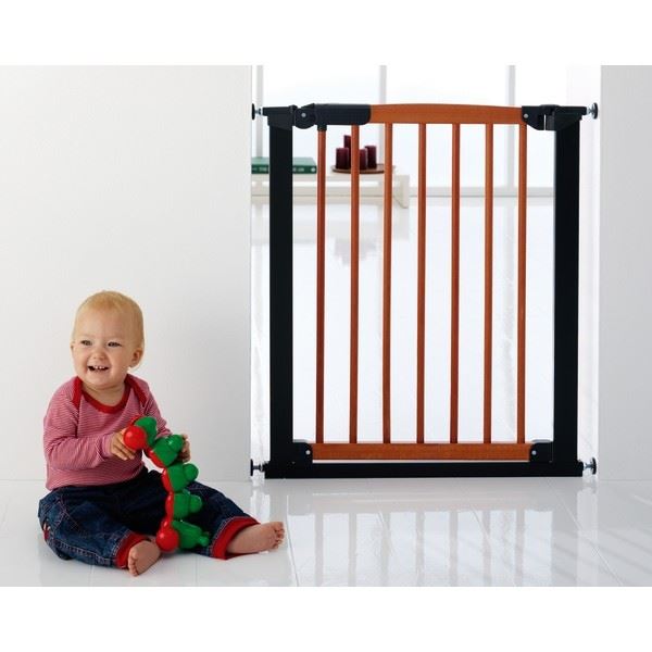 dark wood baby gate