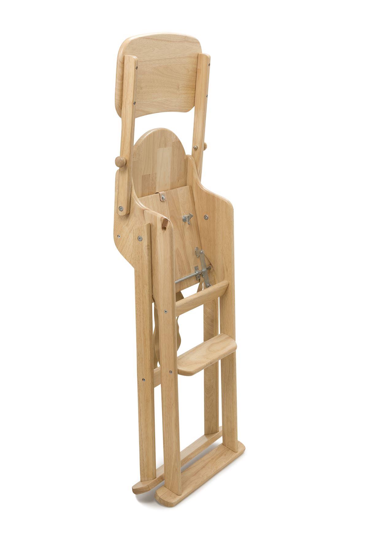 Safetots Simply Safe Foldable High Chair Baby Feeding Highchair Natural