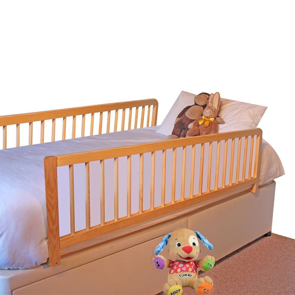 Safetots Extra Wide Double Sided Wooden Bed Rail Toddler Bed Guard