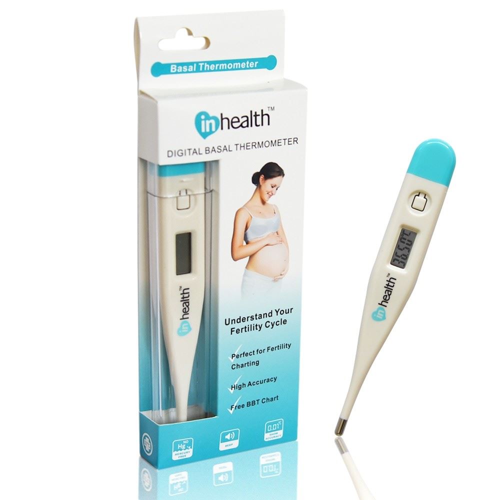 InHealth Digital Basal Thermometer Fertility Charting Body Temperature
