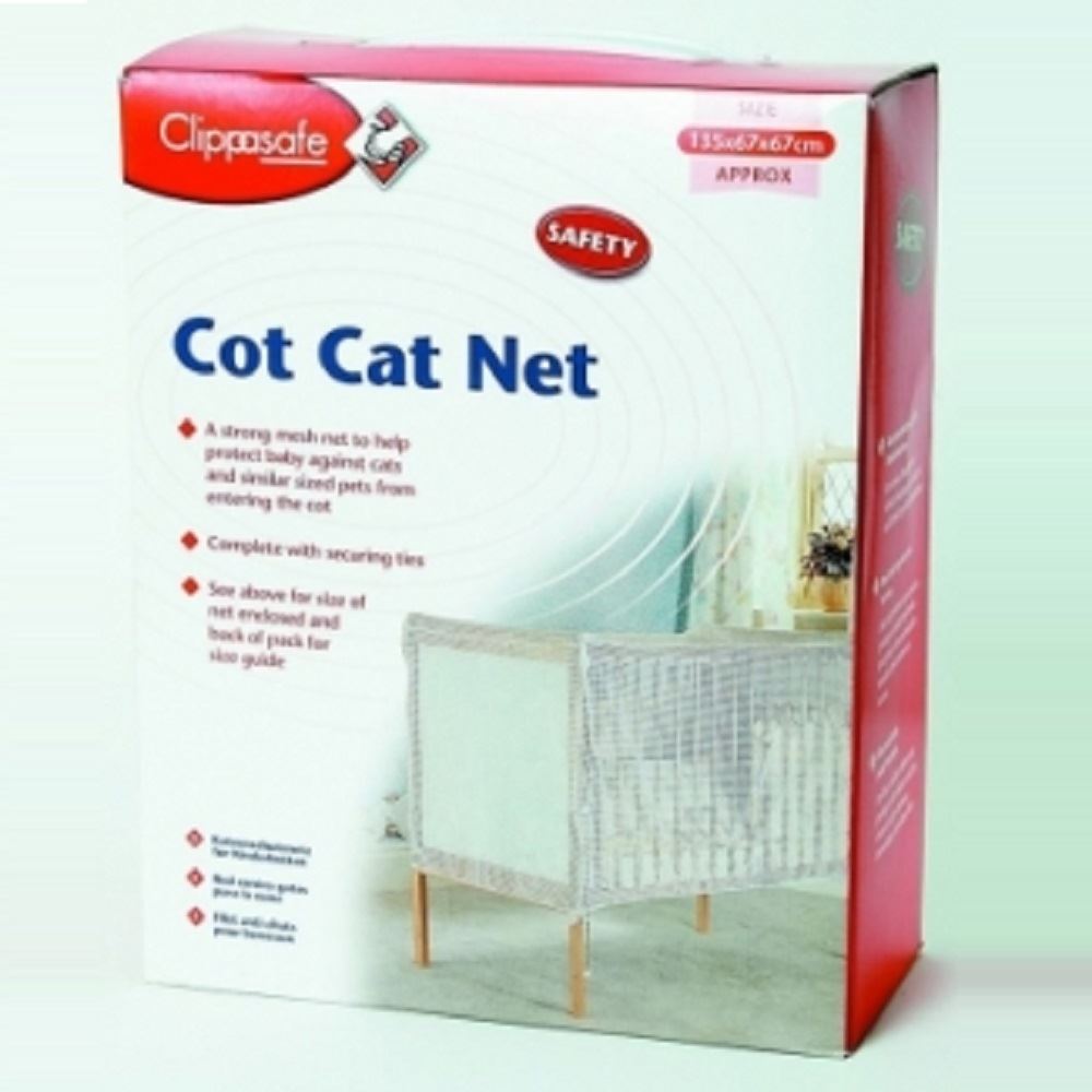 Clippasafe Cot Bed Cat Net For cot dimensions approx 150cm Long x