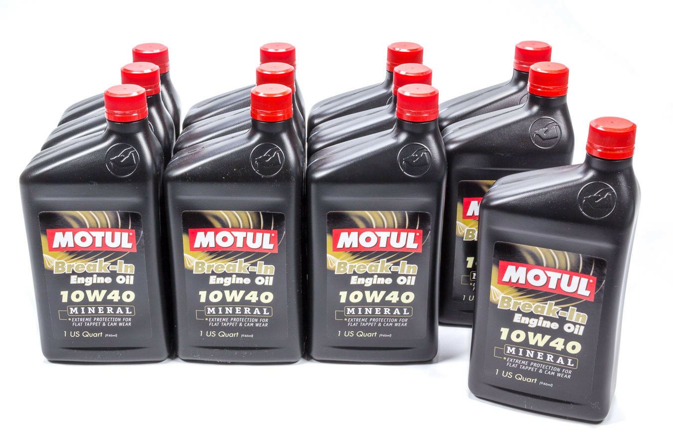 Motul 10W40 Engine BreakIn Mineral Oil 1 Quart Case of 12 (12