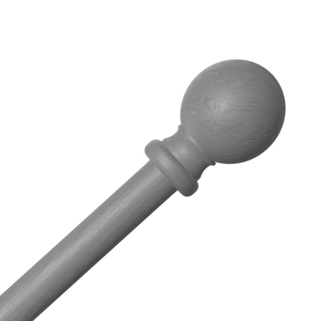 WOODEN CURTAIN POLE EYELET POLE FOR CURTAINS 28MM WOOD POLE WHITE OAK GREY CREAM - Picture 7 of 17