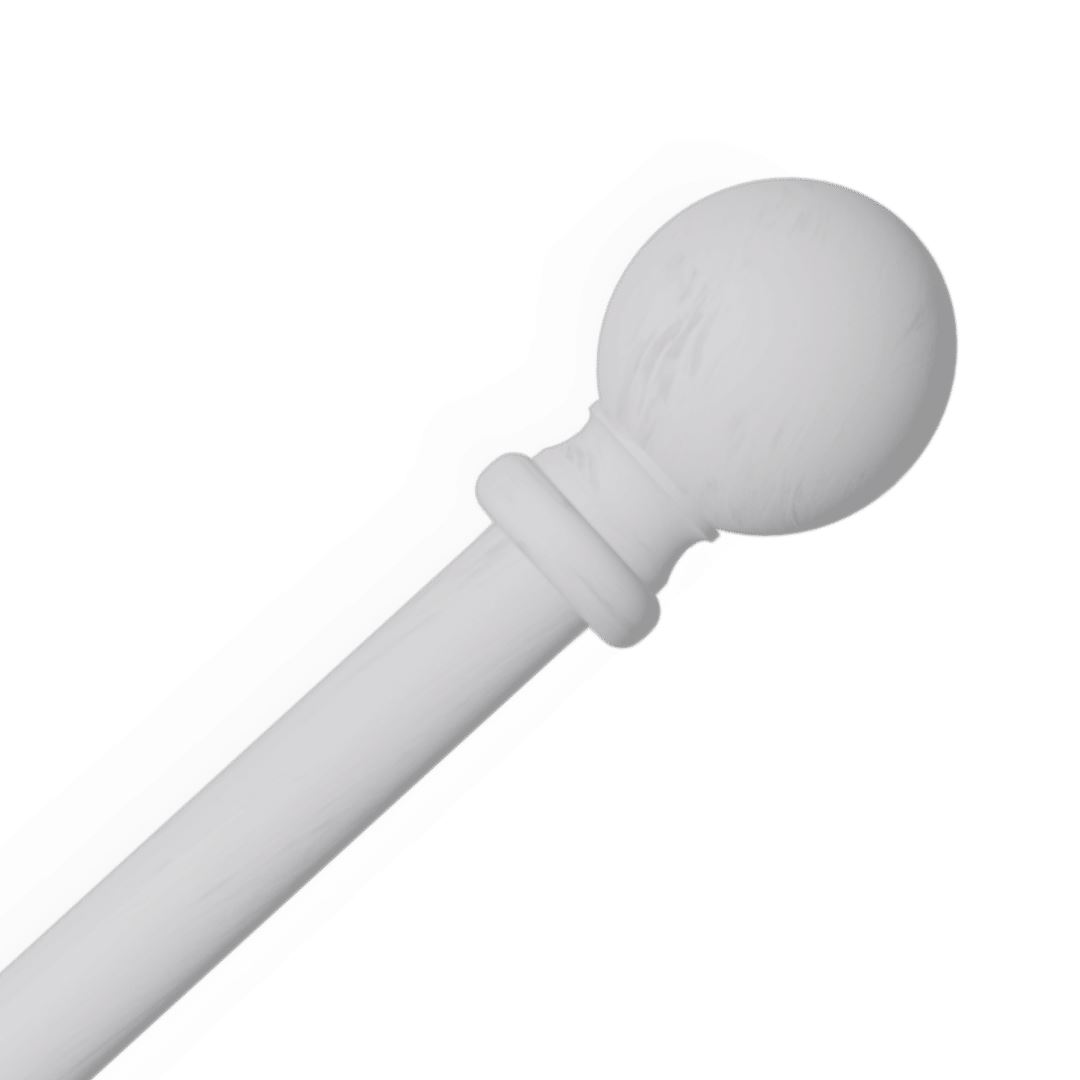 WOODEN CURTAIN POLE EYELET POLE FOR CURTAINS 28MM WOOD POLE WHITE OAK GREY CREAM - Picture 15 of 17