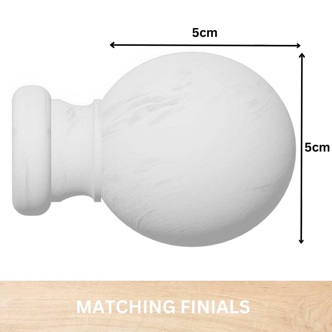 WOODEN CURTAIN POLE EYELET POLE FOR CURTAINS 28MM WOOD POLE WHITE OAK GREY CREAM - Picture 17 of 17
