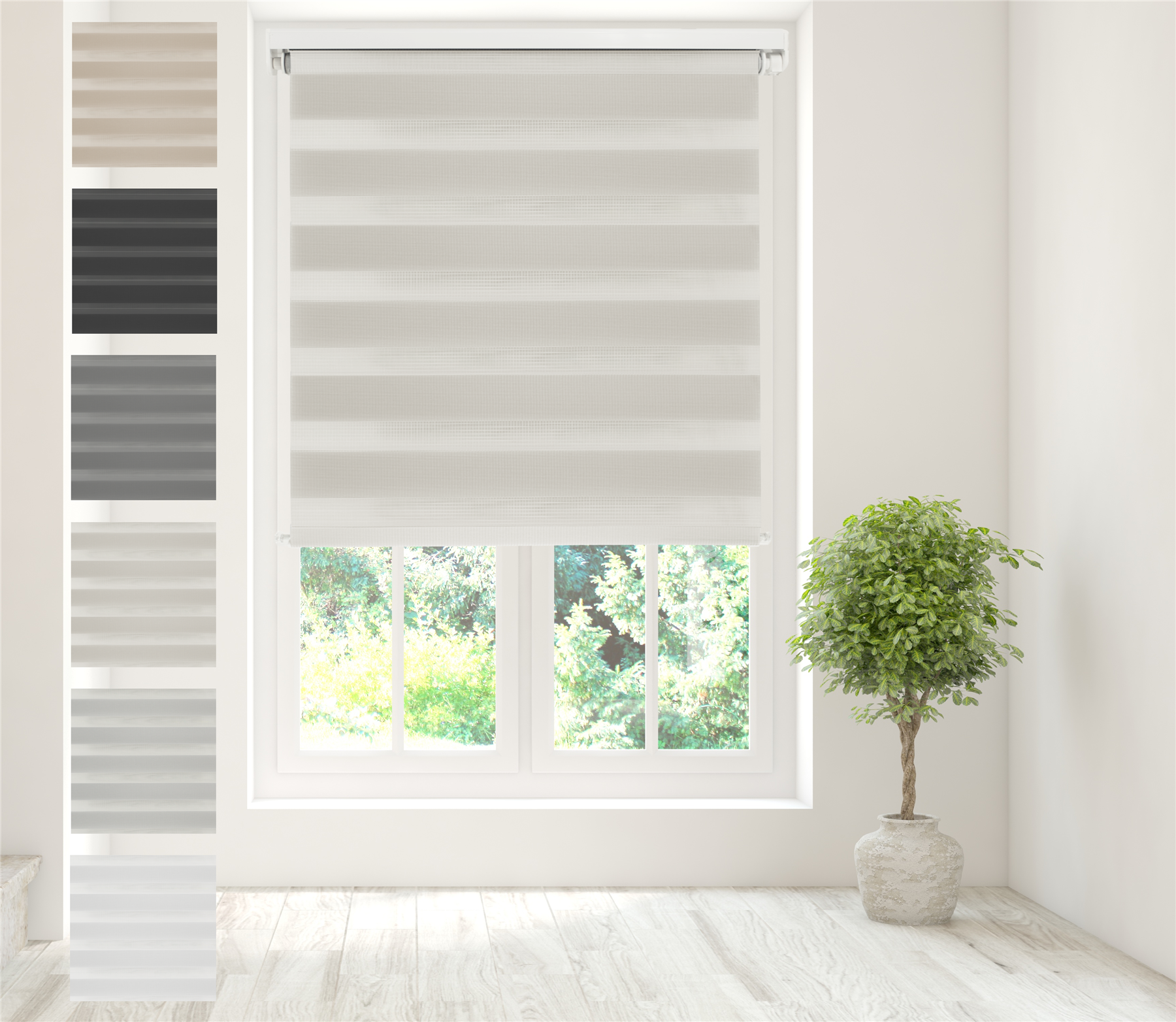 Day And Night Roller Blinds Zebra Vision Roller Dual Layer Up to 180cm x 210cm - Picture 13 of 18