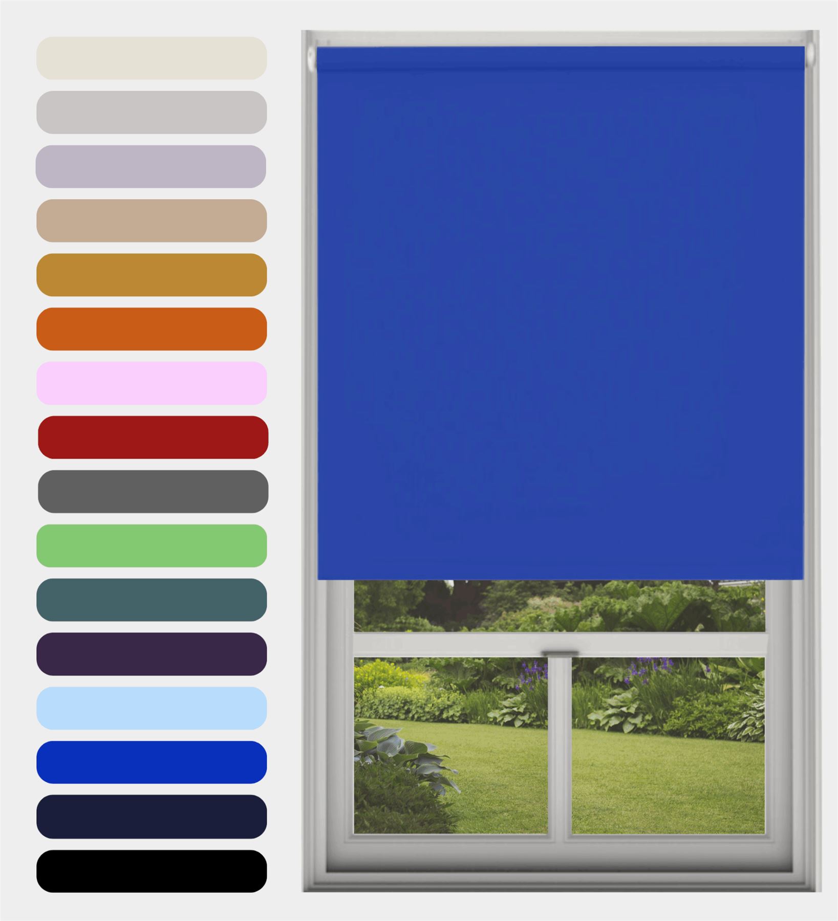 Blackout Roller Blind Many Colours Bedroom, Living Room, Bathroom, Kitchen Blind - Picture 21 of 42