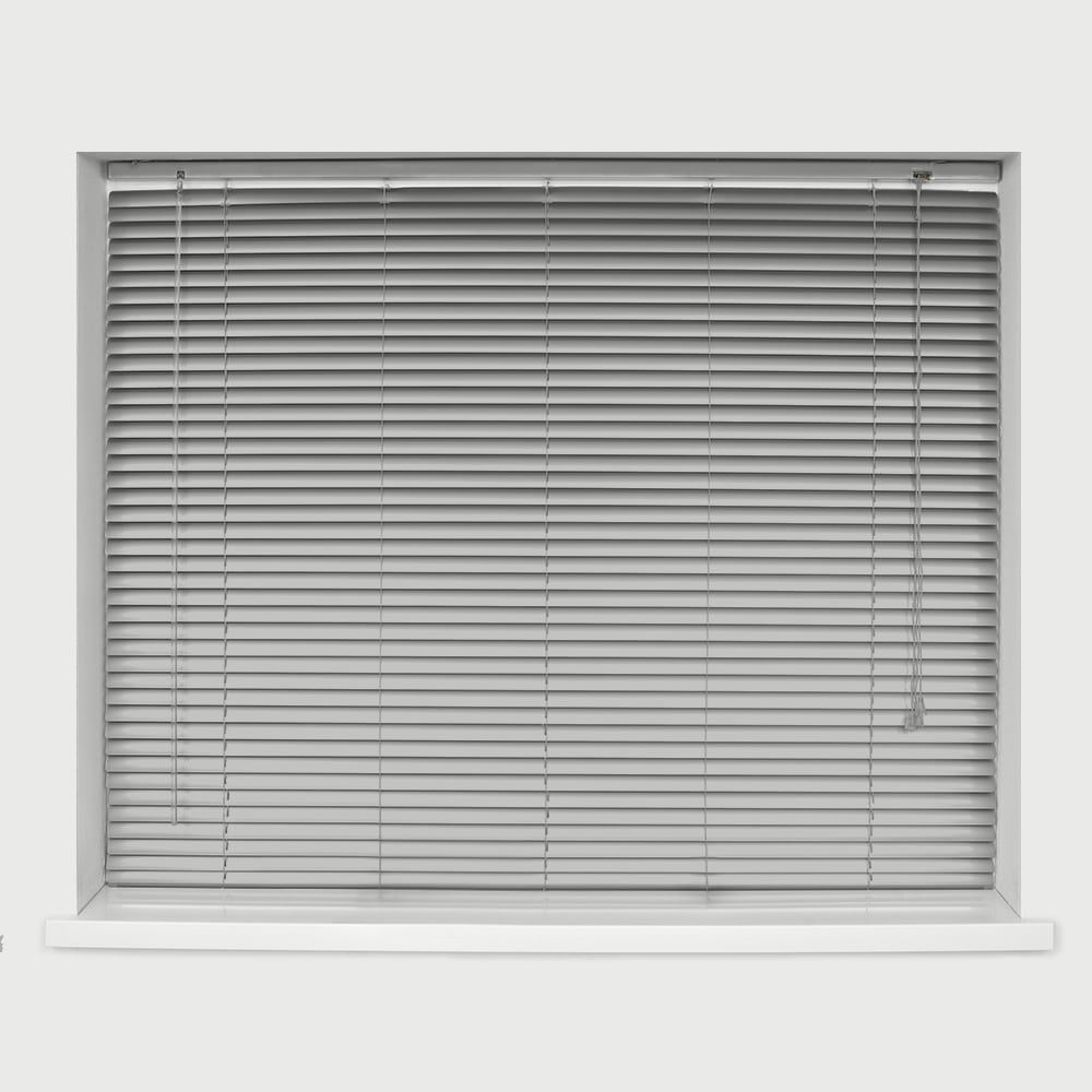 MADE TO MEASURE ALUMINIUM VENETIAN BLINDS 25MM BLACK WHITE SILVER - Picture 9 of 13