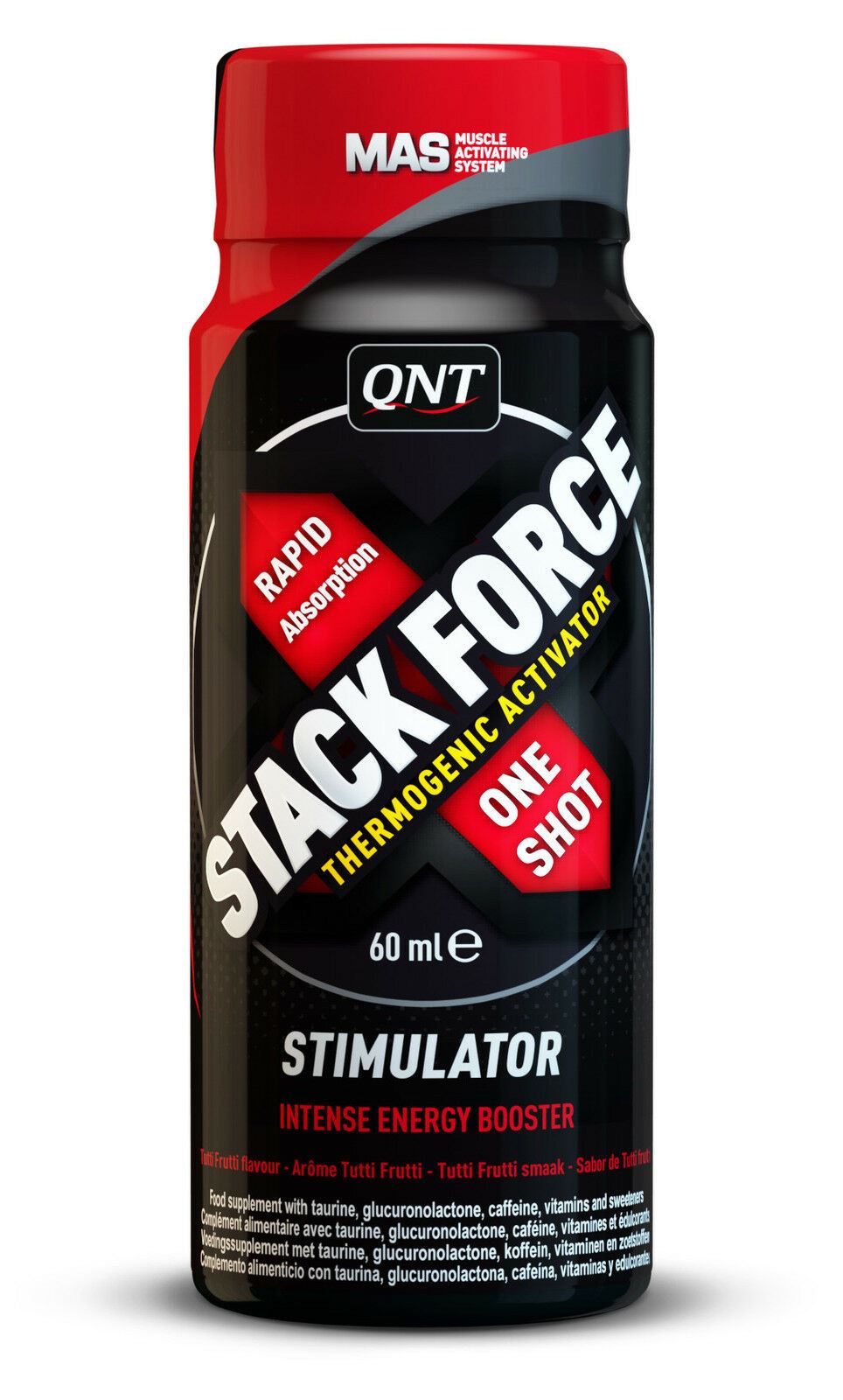 Qnt Stack Force Shot Extreme Muscular Definition Fat Burner Fruit 12 X 60ml Ebay