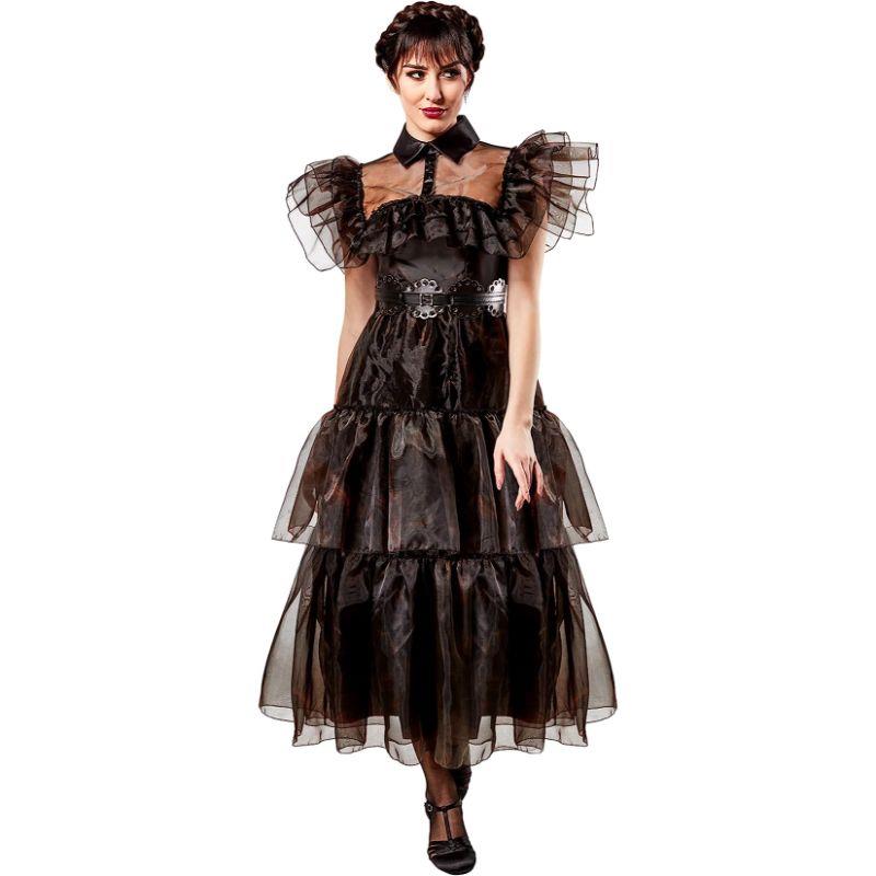 Rubies - Wednesday Addams Netflix Rave n Dress Costume - Womens