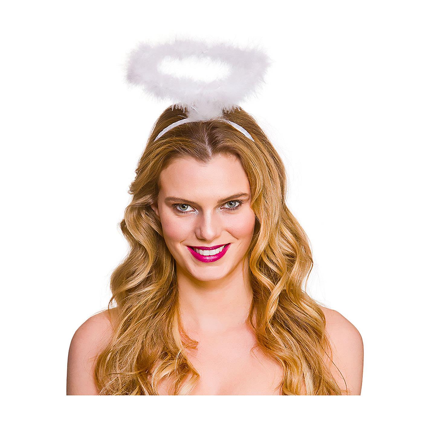 Wicked Costumes - Feather Angels Halo Headband - Adult - Picture 3 of 3