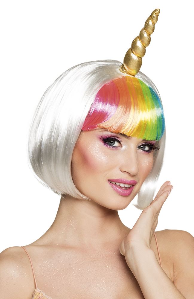 Unicorn Wigs Ladies Fantasy Fancy Dress Costume Accessory - Picture 3 of 5
