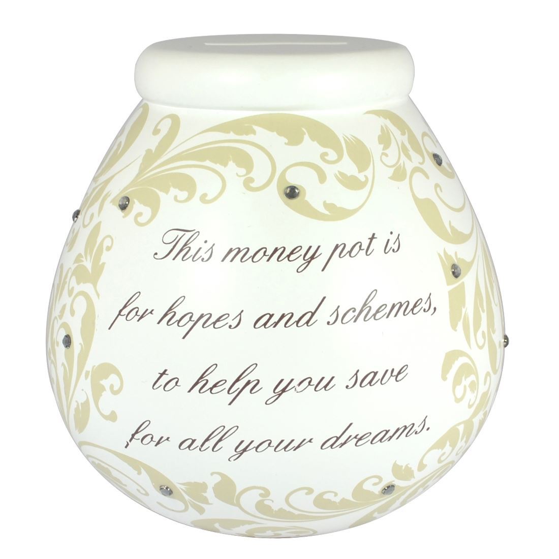 Pot Of Dreams Ceramic Money Box Pots Savings Fund Save Coins Piggy Bank