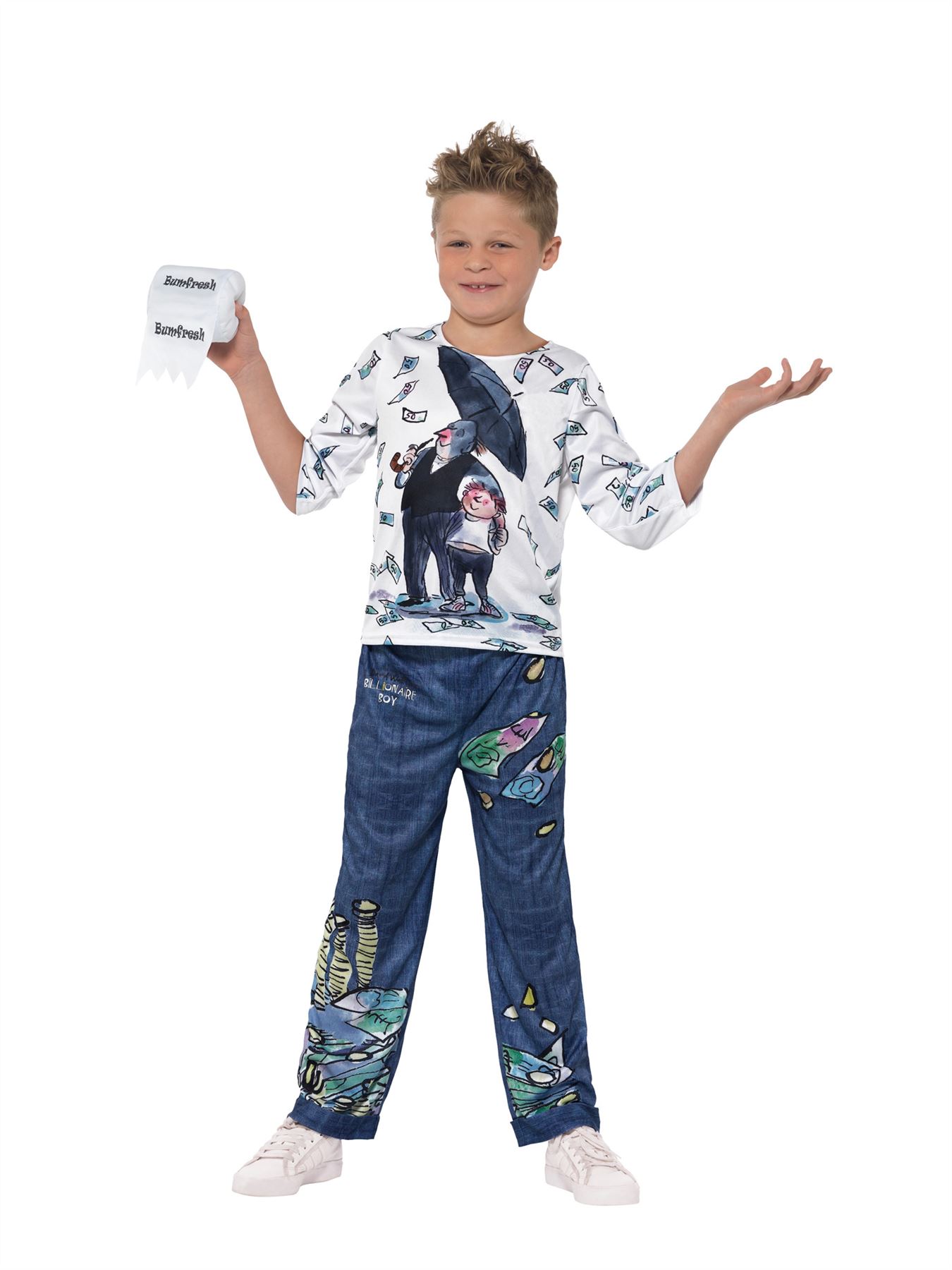 Deluxe David Walliams Kids Fancy Dress World Book Day Week Childrens Costumes Deluxe David Walliams Kids Fancy Dress World Book Day Week Childrens Costumes