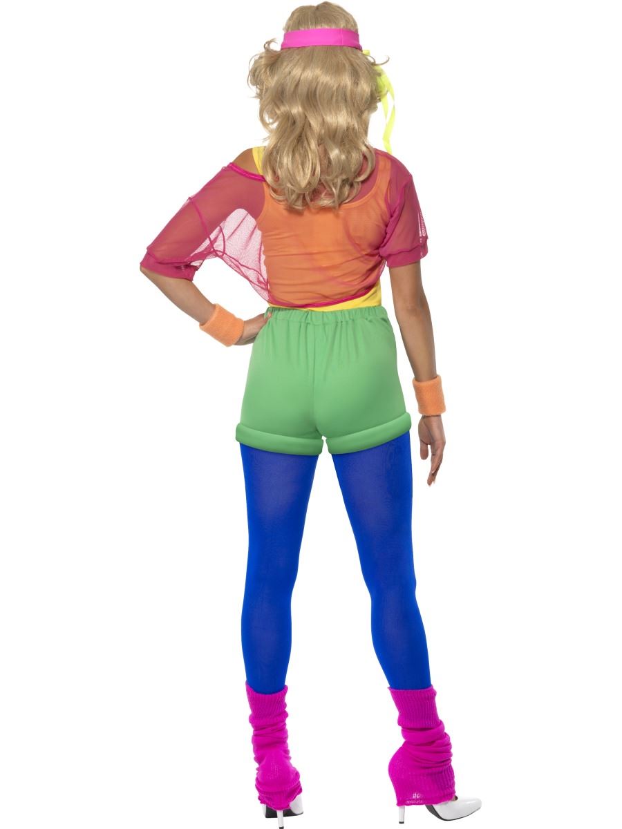 Smiffys - 80s Let's Get Physical Costume - Women - Picture 4 of 4