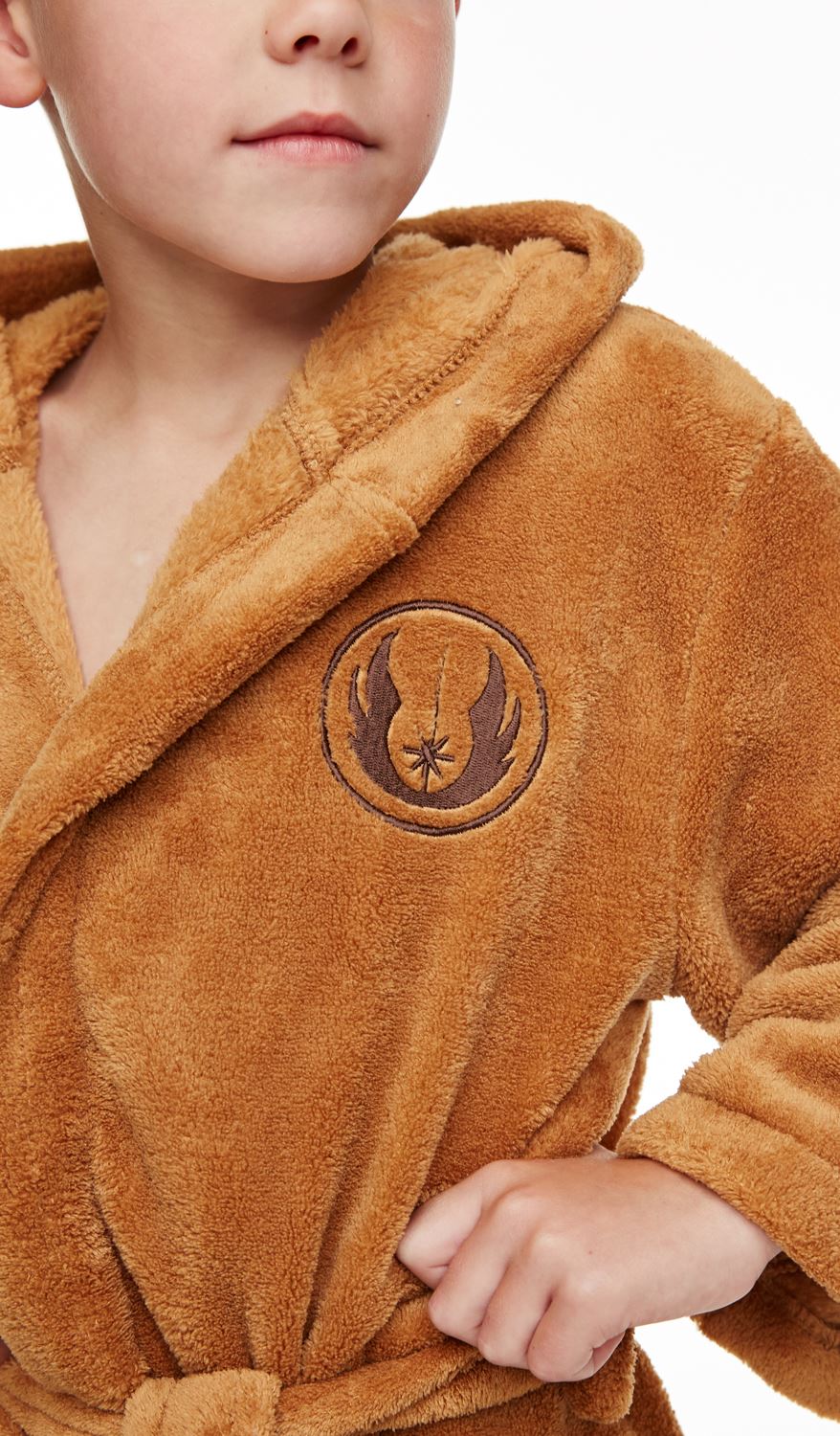 Kids Official Star Wars Jedi Yoda Plush Fleece Bathrobe Boys Girls