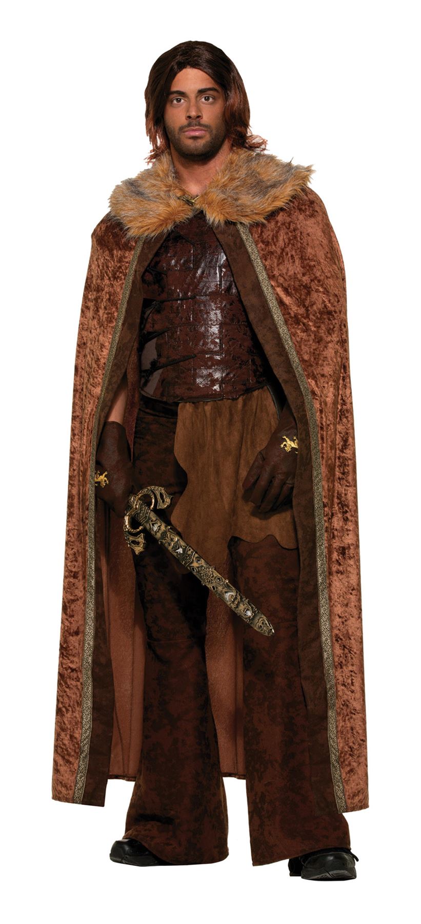 Faux Fur Trimmed Cape - Rubies Forum Adult Fancy Dress - Picture 2 of 3