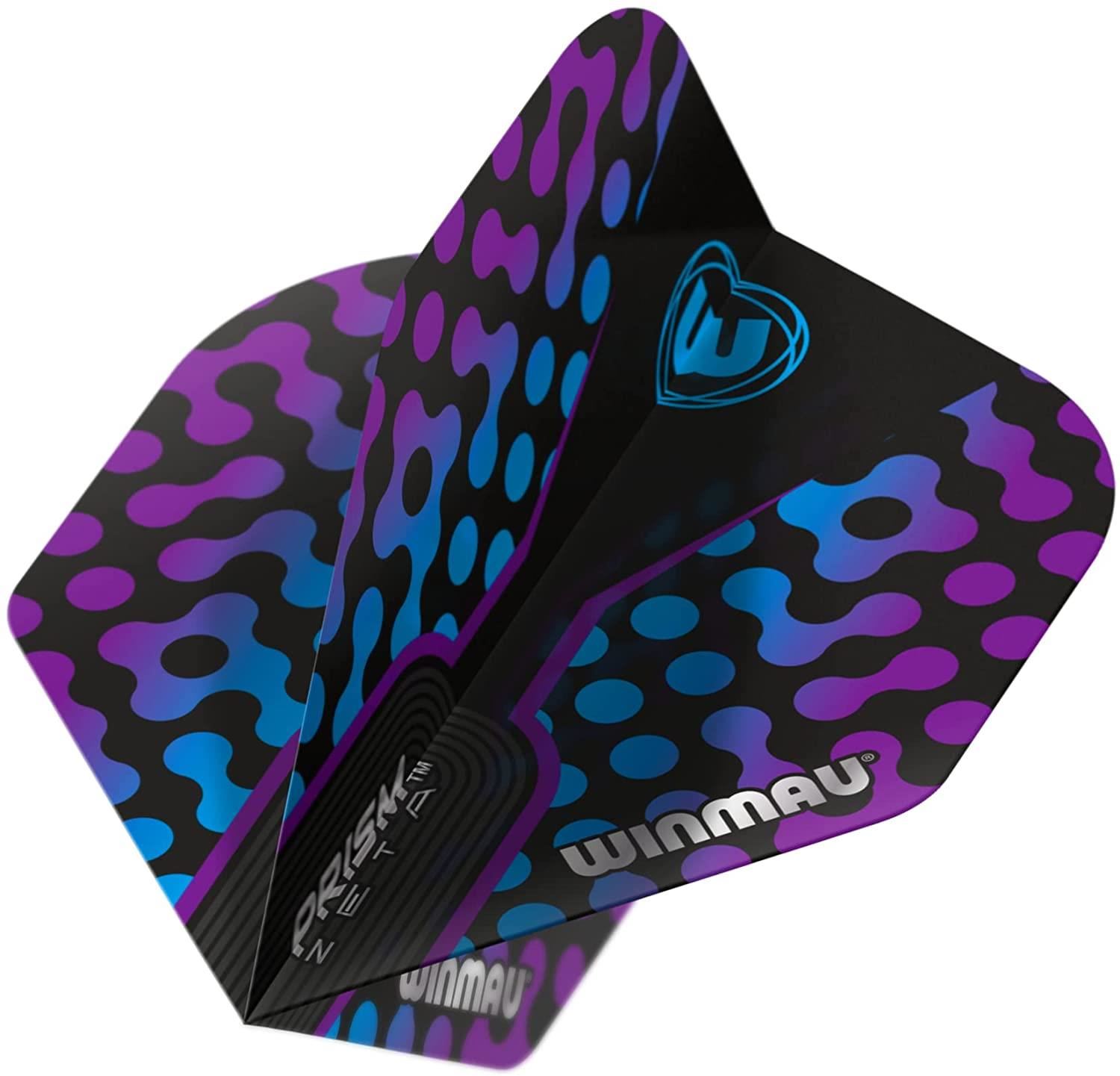 Prism Zeta Noir, Gris & Rouge Plumes De Fléchettes