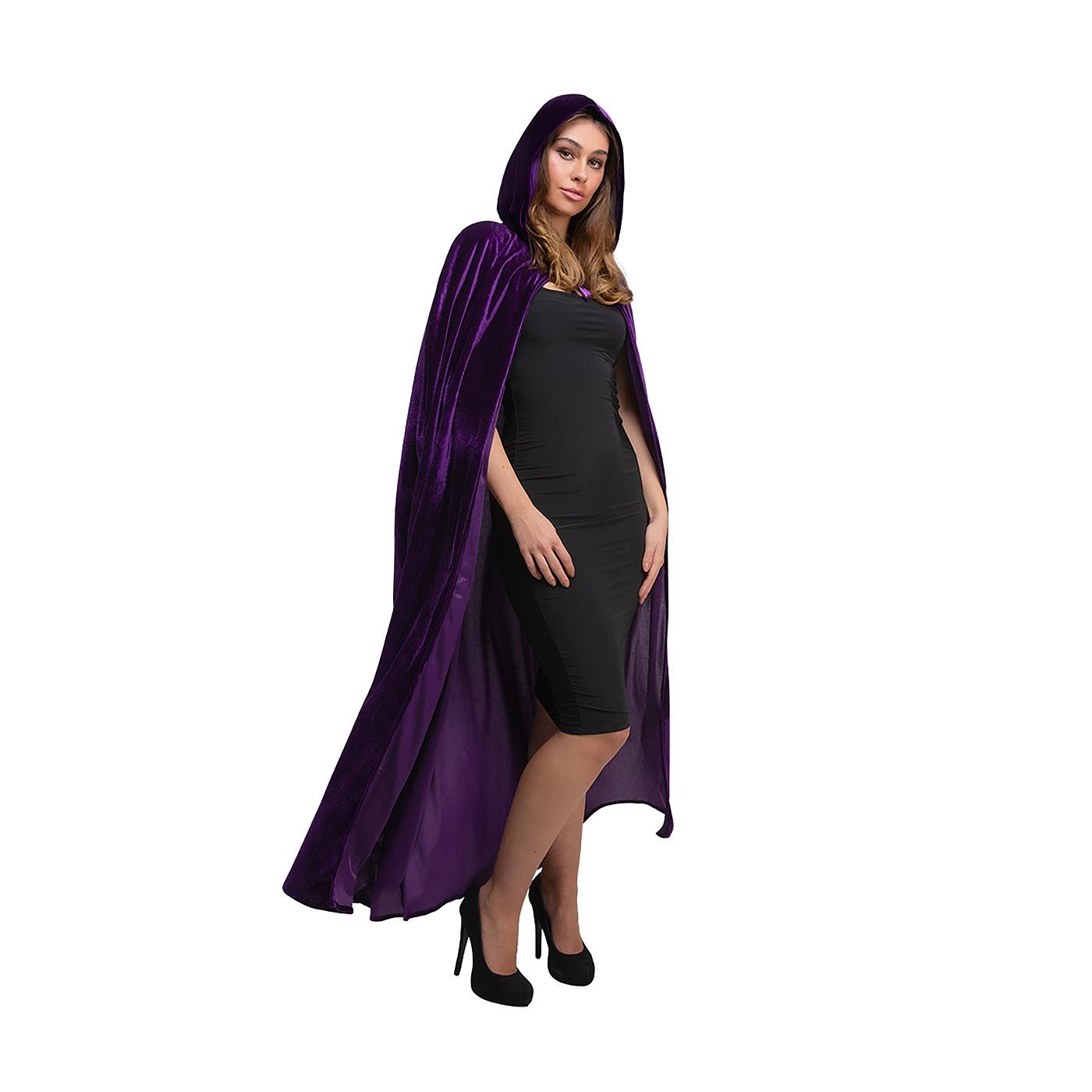 Wicked Costumes - Velvet Hooded Cloak - Adult - Picture 7 of 11