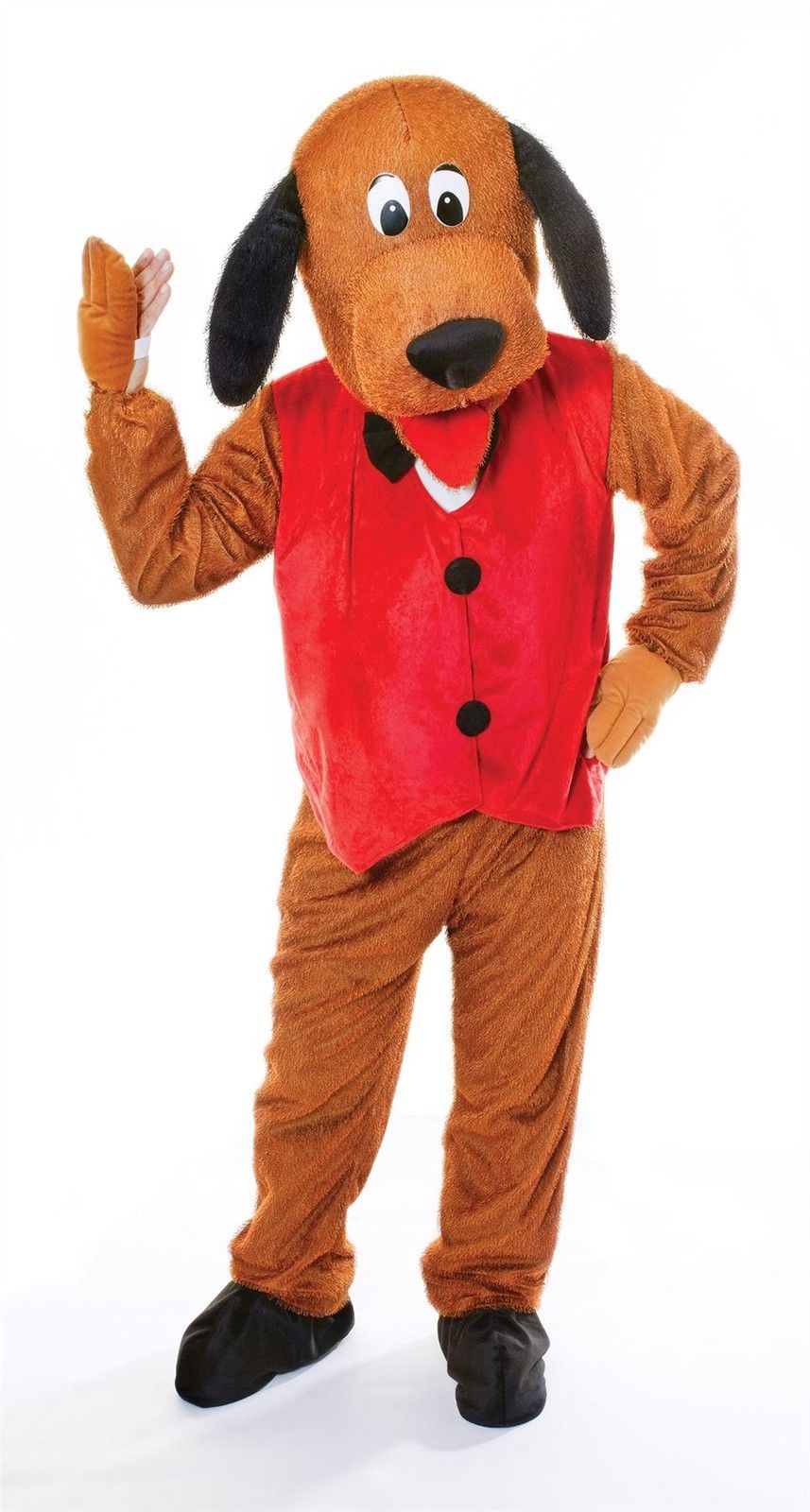Adult Big Head Animal Mascot Dog Costume With Waistcoat Fancy Dress Puppy Outfit 5051090012690