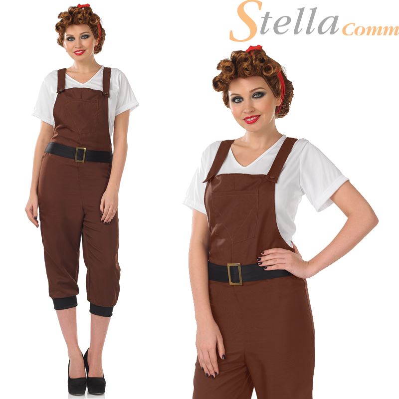 Adult WW2 Land Girl Costume - 39491 - Fancy Dress Ball