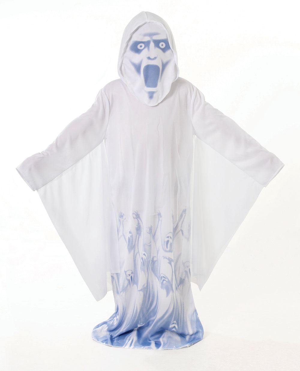 Boys Soul Taker Costume Demon Ghost Halloween Horror Fancy Dress Outfit - Picture 2 of 3