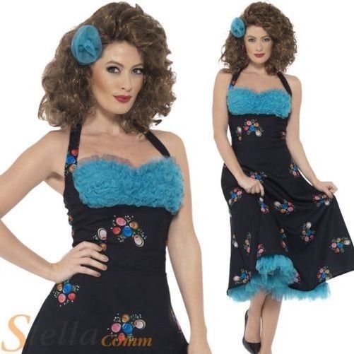 Ladies Grease Cha Cha DiGregorio Costume Official Fancy Dress Outfit eBay