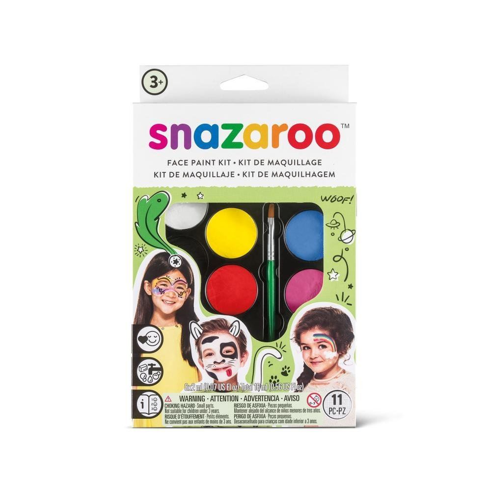 Snazaroo Childrens Face Paint Make Up Kits With Guide Boys Girls Halloween