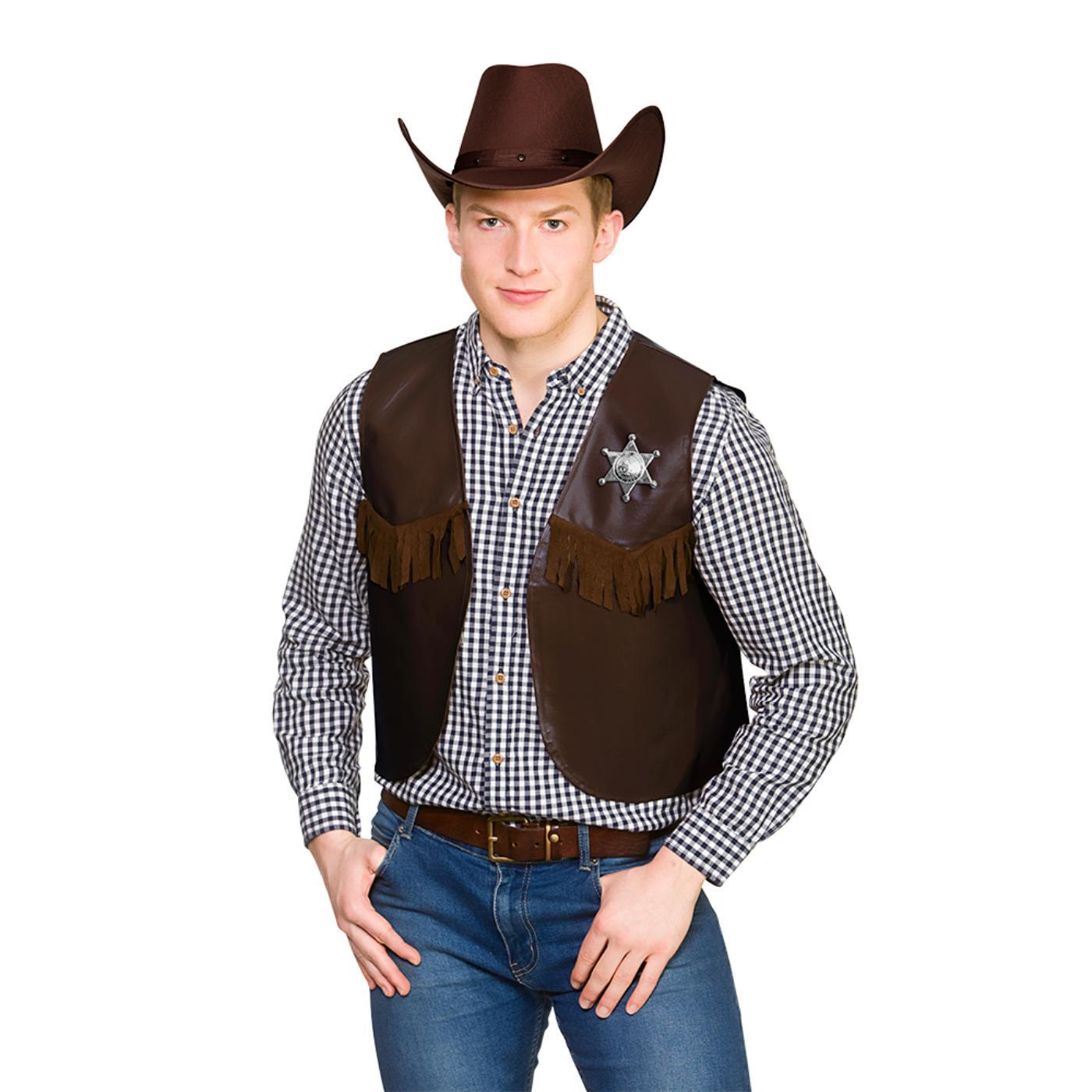 Wicked Costumes - Cowboy Waistcoat - Adult - Picture 5 of 6