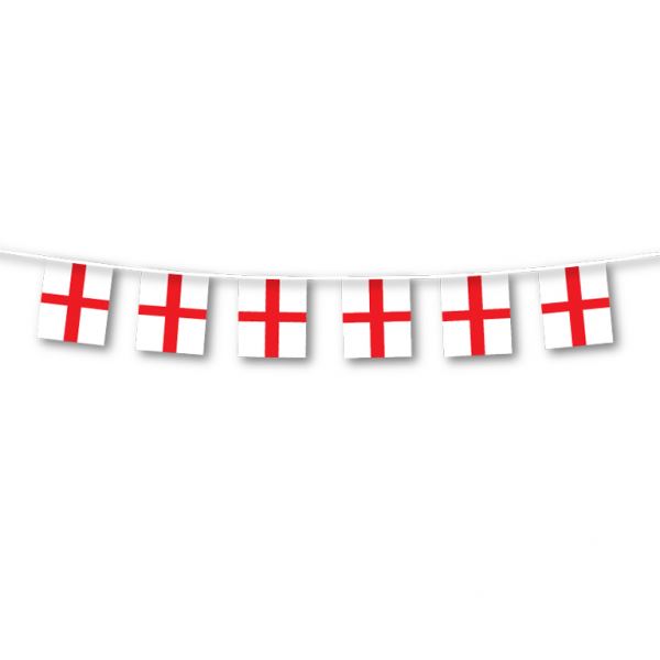 ENGLAND ST GEORGE FLAG BOUNTING FANCY DRESS PARTY DECORATIONS