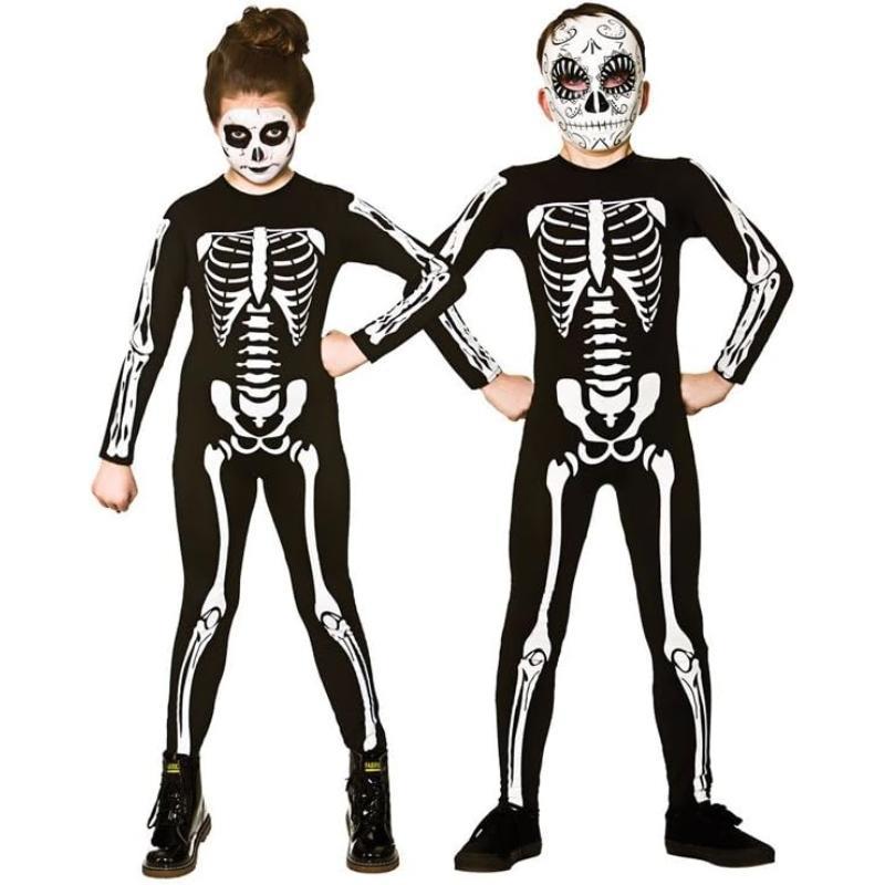 Wicked Costumes Skeleton Jumpsuit Child Halloween Fancy Dress Costume - Picture 6 of 6