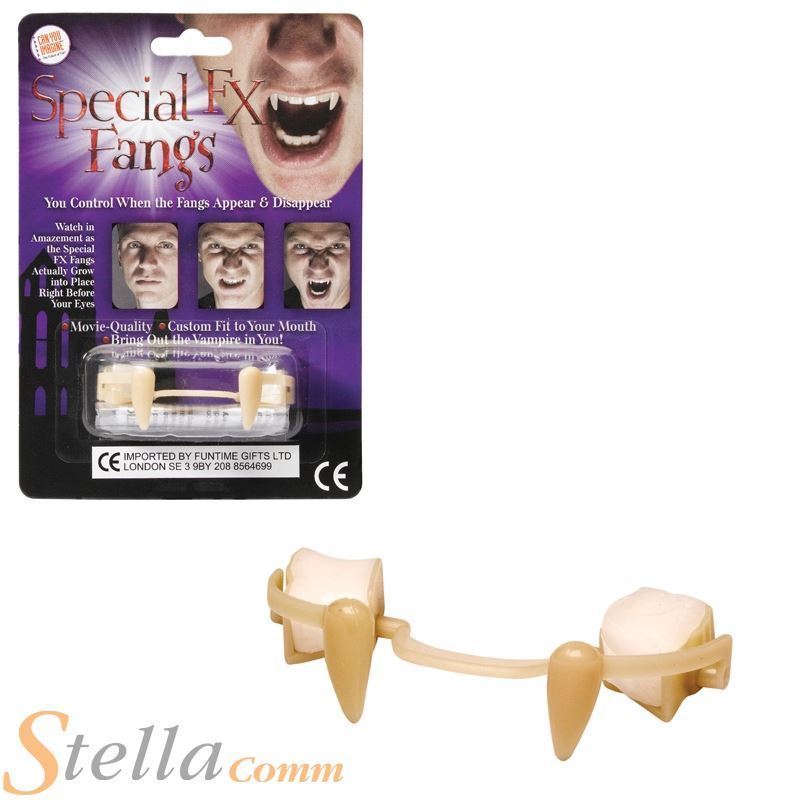 SPECIAL FX FANGS DRACULA VAMPIRE TEETH HALLOWEEN fancy dress costume accessory
