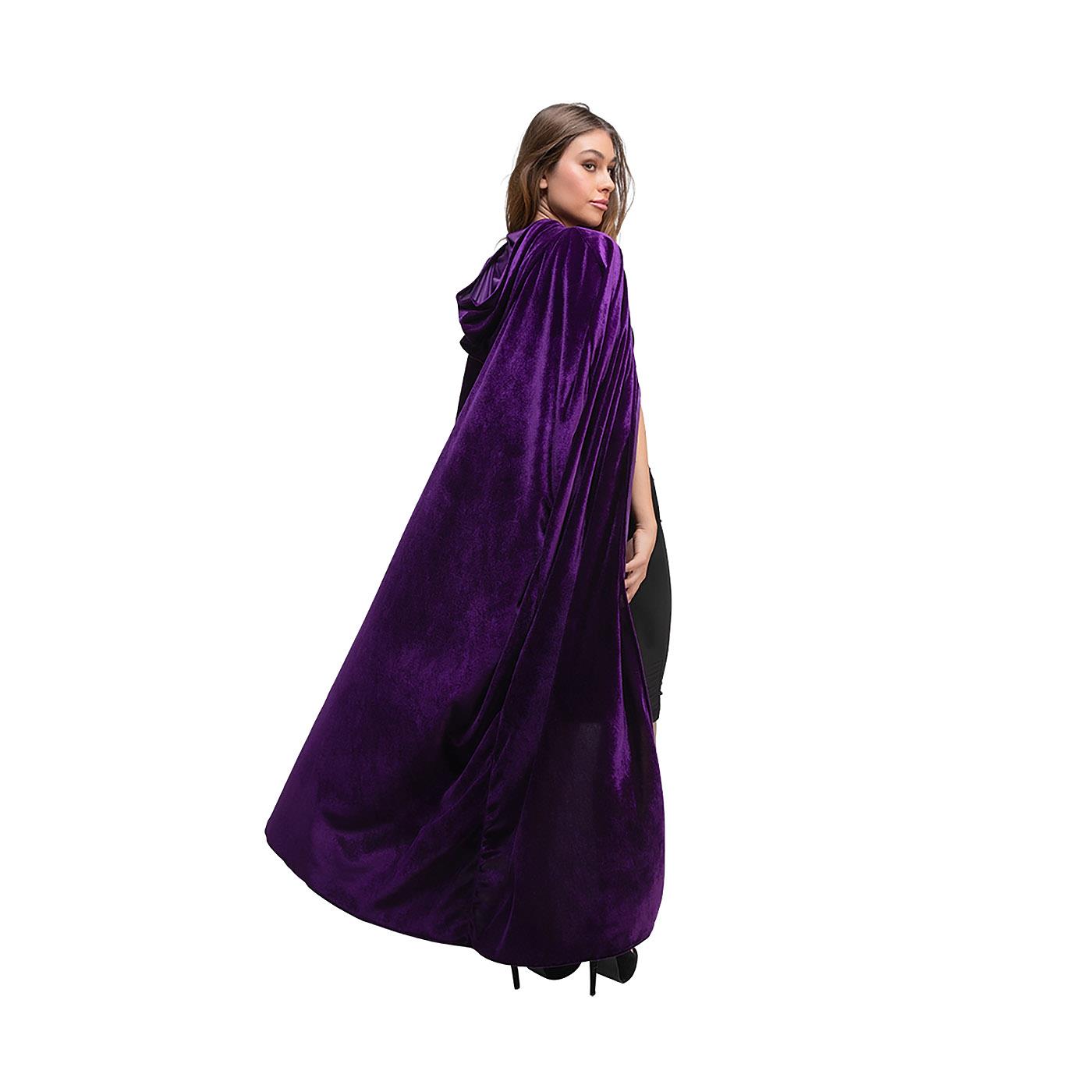Wicked Costumes - Velvet Hooded Cloak - Adult - Picture 10 of 11