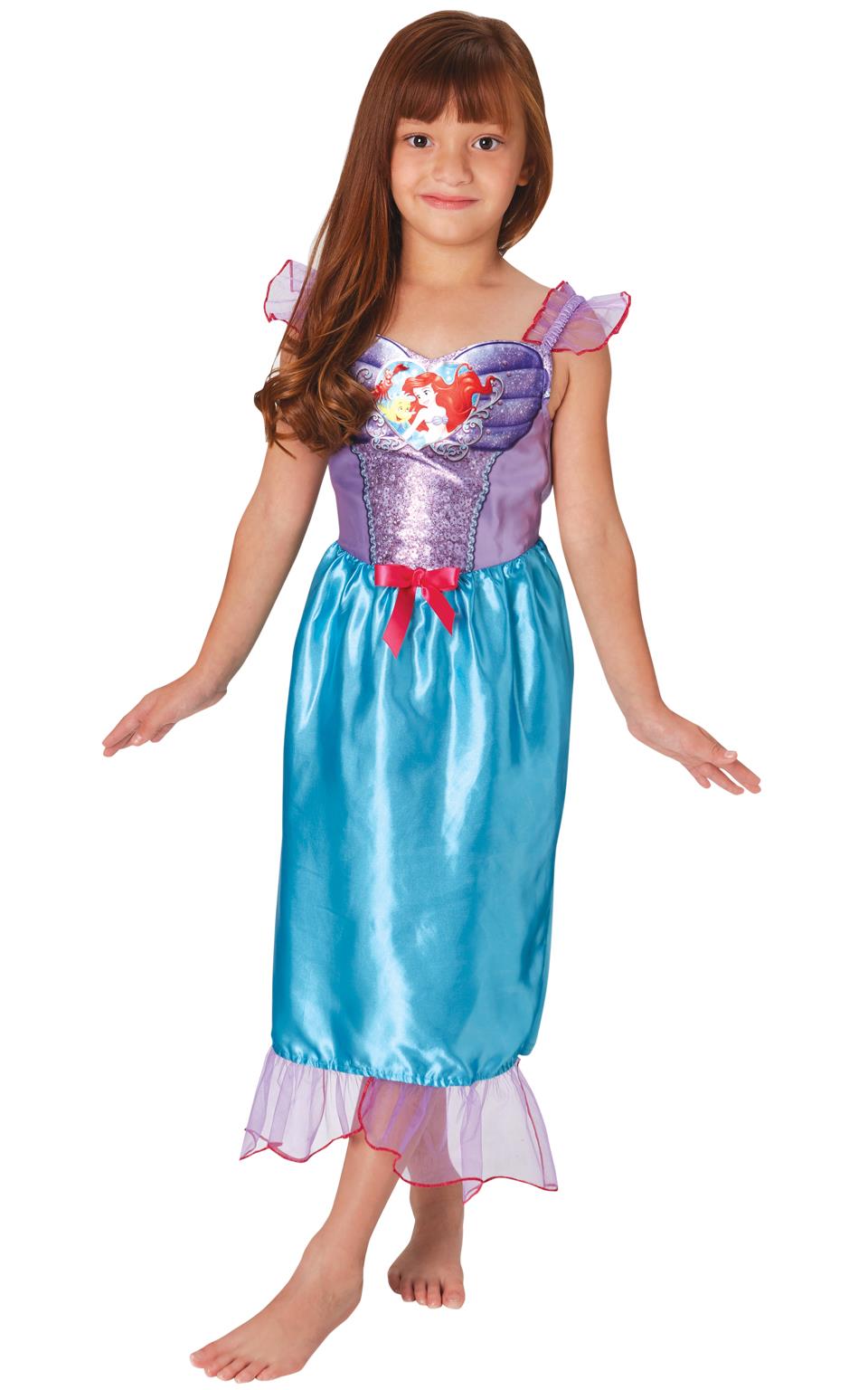 Rubie's Sequin Disney Princess Dresses Official Fancy Dress Costumes