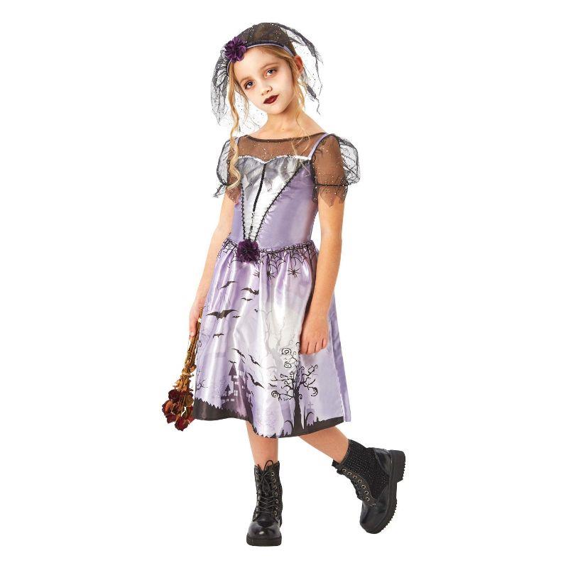 Rubie's Gothic Bride Girl's Halloween Fancy Dress Costume