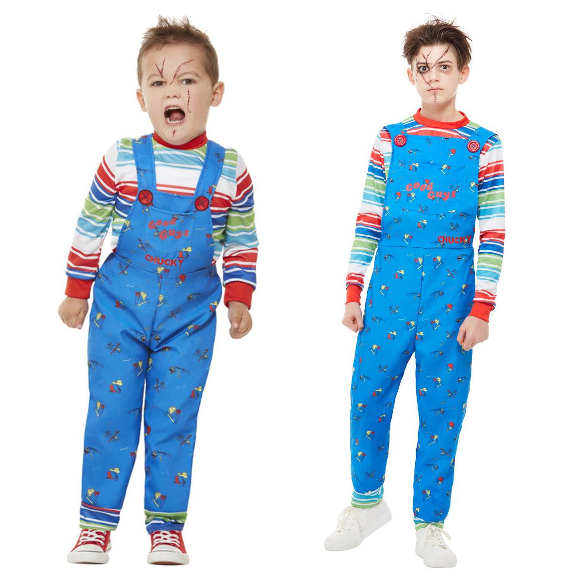 Girls Chucky Costume Childs Play Doll Halloween Child Fancy Dress