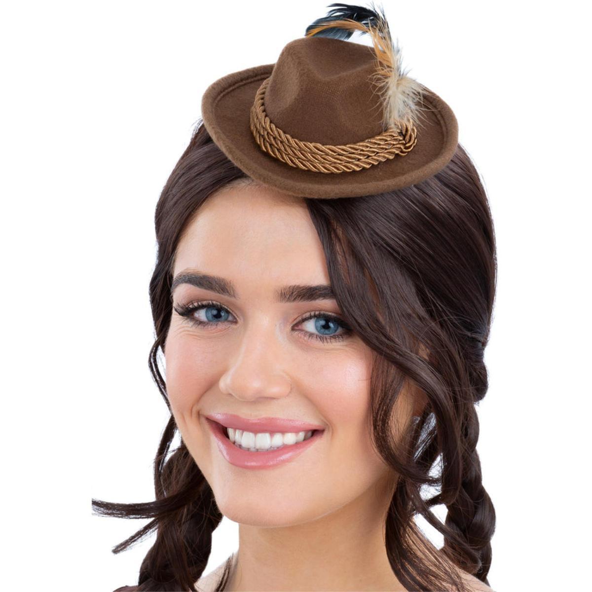 Smiffys - Mini sombrero Trenker bávaro - Adultos - Imagen 3 de 4