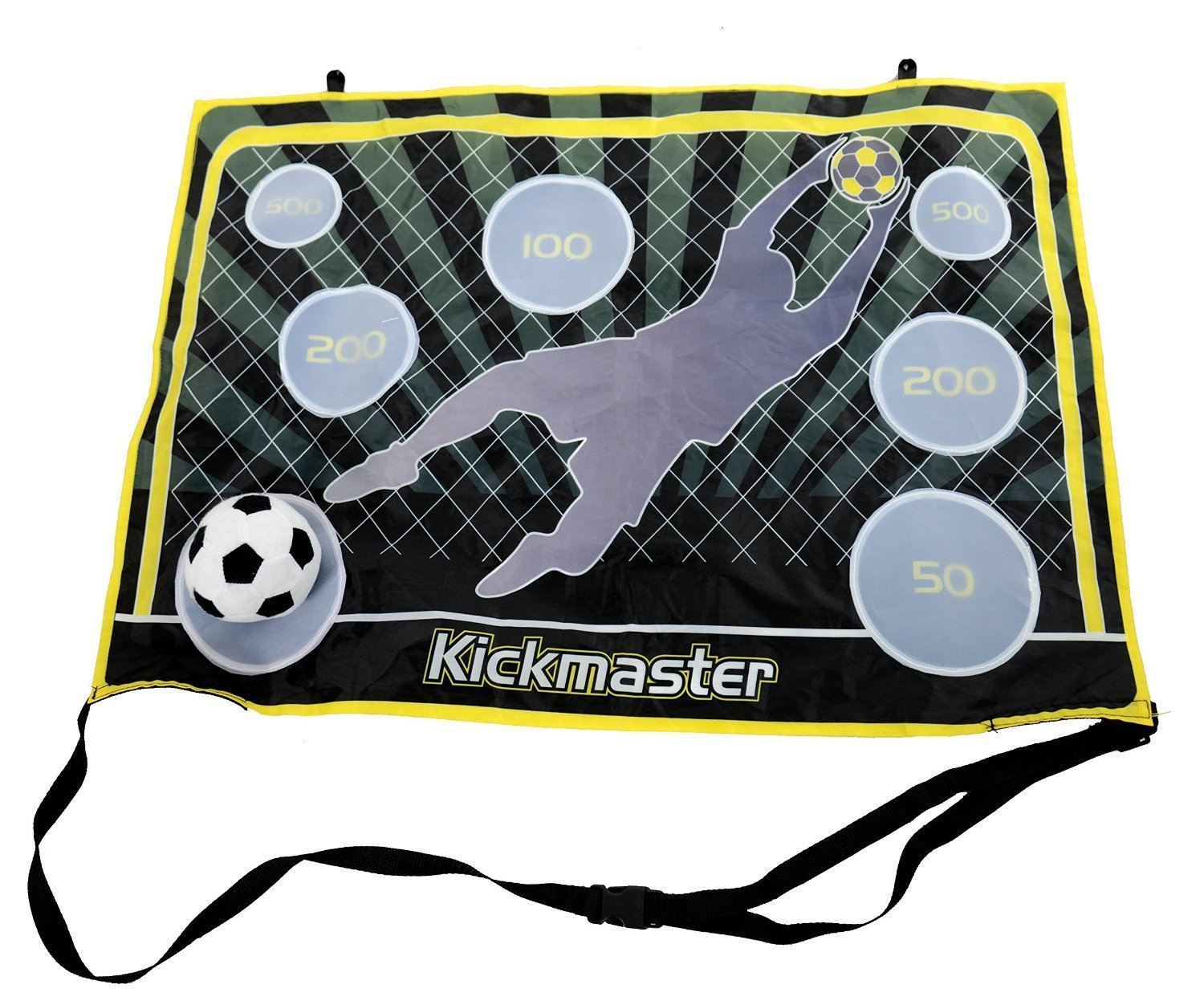 Kickmaster Indoor Velcro Target Shot With Ball Door Hanging Football
