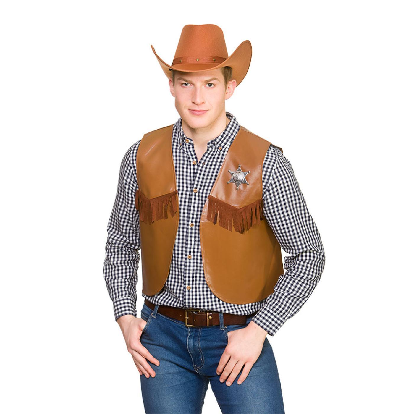 Wicked Costumes - Cowboy Waistcoat - Adult - Picture 4 of 6