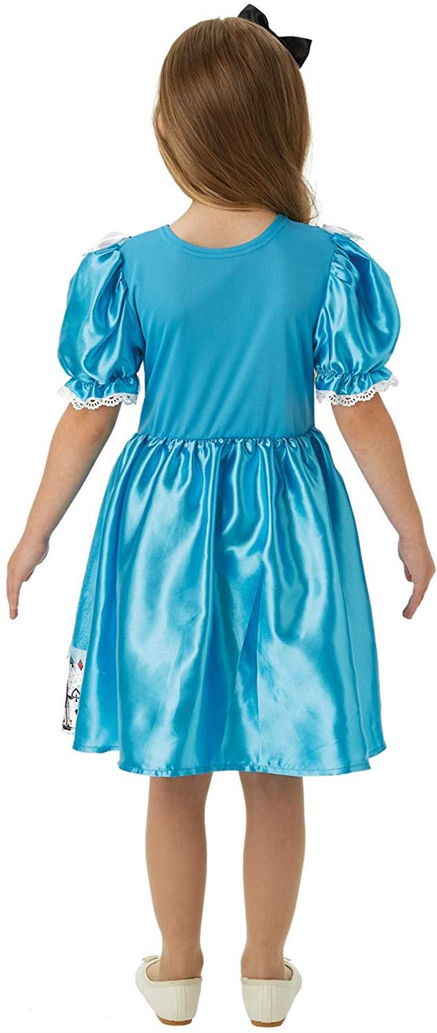 Rubie's Disney Alice in Wonderland Alice Girl's Fancy Dress Costume - Picture 5 of 9