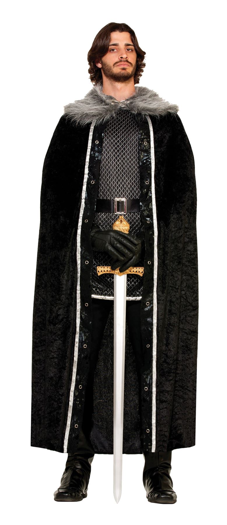Faux Fur Trimmed Cape - Rubies Forum Adult Fancy Dress - Picture 3 of 3