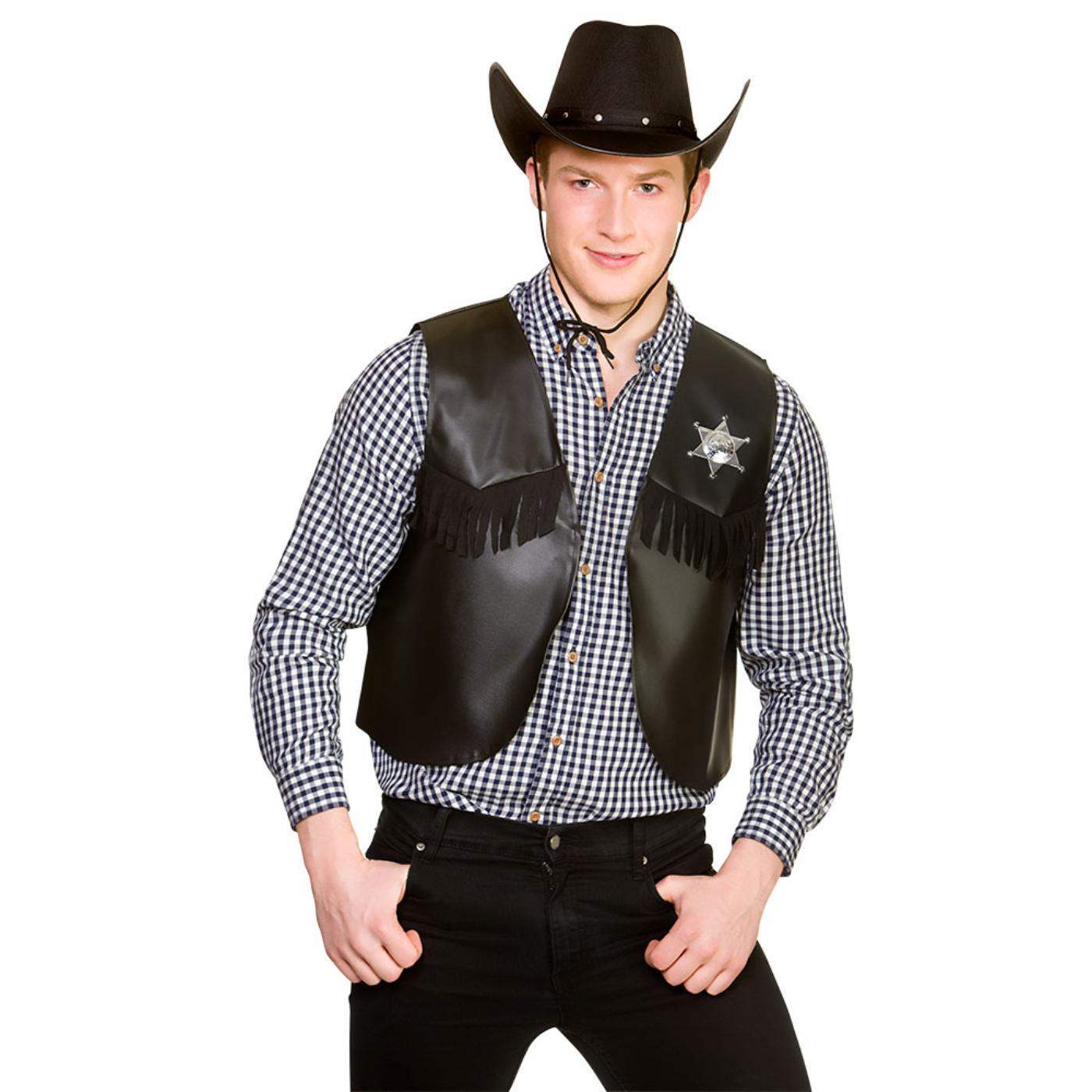 Wicked Costumes - Cowboy Waistcoat - Adult - Picture 3 of 6
