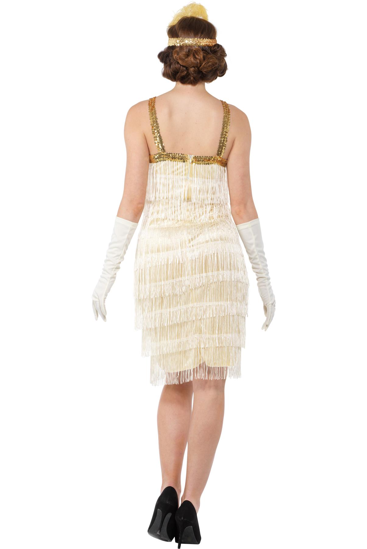 WILDPARTY Costume Anni '20 da Donna, Abito Charleston Con Paillettes e Frange, Calze a Rete, Accessori, Costume Vintage Mafia WILDPARTY Costume Anni '20 da Donna, Abito Charleston Con Paillettes e Frange, Calze a Rete, Accessori, Costume Vintage Mafia